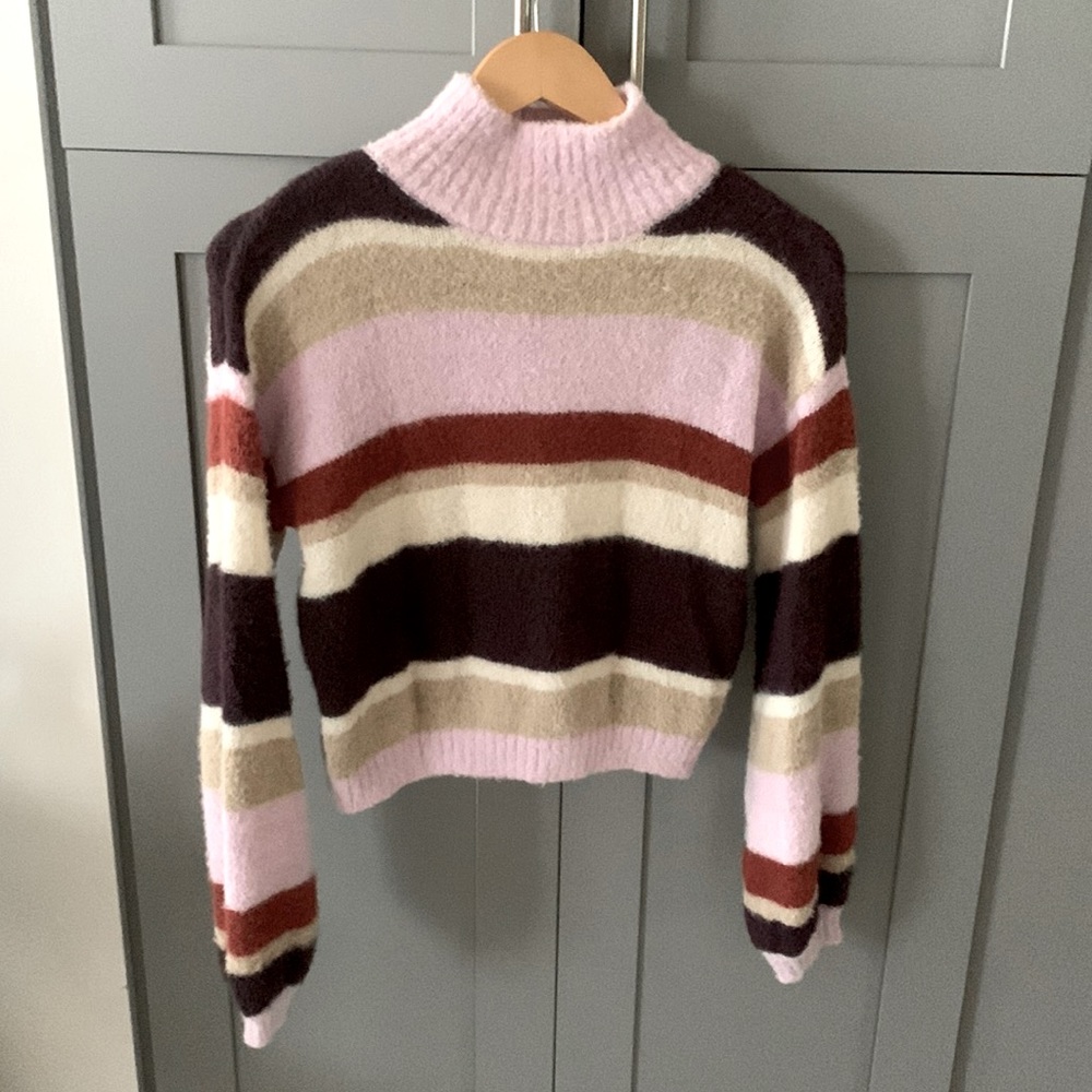 Turtle neck mohair sweater